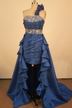 Brand New Short One-shoulder neck Mini-length Beading Prom Dresses Style FA-C-157