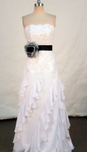Elegnat Column Strapless Floor-length Light Pink Apppliques With Beading Prom Dresses Style FA-C-191