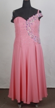 Exquisite Empire One Shoulder Neck Floor-Length Prom Dresses WlX426104