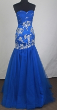 Sexy Mermaid Sweetheart Floor-length Appliques Prom Dress LHJ42852