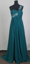 Simple Empire One Shoulder Brush Prom Dress LHJ42846