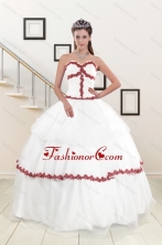 2015  Sweetheart Ball Gown Quinceanera Dresses with Appliques XFNAO676FOR