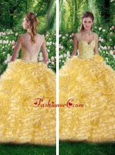 2016 Vintage Straps Beading Quinceanera Dresses for 16 Brithday Party SJQDDT256002FOR