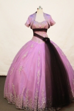 Affordable Ball gown Strapless Floor-length Lavender Quinceanera Dresses Style FA-W-158