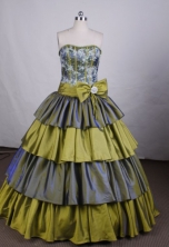 Beautiful Ball gown Sweetheart Floor-length Quinceanera Dresses TD2412