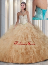 Beautiful Sweetheart Quinceanera Dresses with Beading and Ruffles for Fall SJQDDT300002FOR
