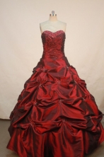 Luxurious Ball gown Sweetheart Floor-length Appliques with Beading Quinceanera Dresses FA-00129