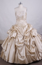 Luxurious Ball gown Sweetheart Floor-length Quinceanera Dresses TD2411