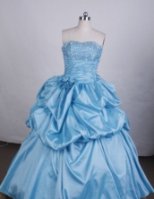 Modest Ball gown Sweetheart Floor-length Quinceanera Dresses Beading Style FA-Z-0051