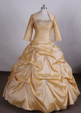 Perfect Ball gown Sweetheart Floor-length Quinceanera Dresses Appliques Style FA-Z-006