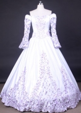 Popular Ball Gown Long Sleeves FLoor-Length Quinceanera Dresses Style LZ42455