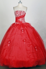Popular Ball gown Strapless Floor-length Quinceanera Dresses Style FA-W-r96