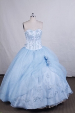 Pretty Ball gown Sweetheart Floor-length Quinceanera Dresses Beading Style FA-Z-0038