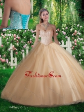 Simple A Line Sweetheart Beading Quinceanera Dresses for 2016 SJQDDT314002FOR