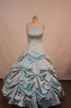 Simple Ball gown StraplessFloor-length Quinceanera Dresses  Style FA-Z-0069