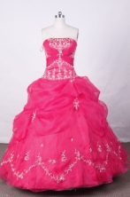 Sweet Ball Gown Strapless FLoor-Length Quinceanera Dresses Style L42413
