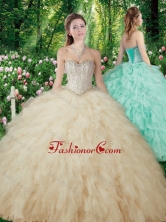 Vintage Ball Gowns Beading and Ruffles Sweet 16 Dresses SJQDDT302002FOR
