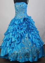 2012 Unique Ball Gown Strapless Floor-Length Quinceanera Dresses Style JP42638