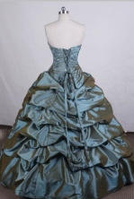 Affordable Ball gown Strapless Floor-length Quinceanera Dresses Beading Style FA-Z-0049