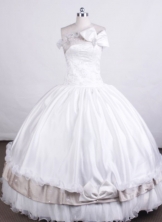 Beautiful Ball Gown Strapless Floor-length Quinceanera Dresses Appliques with Beading Style FA-Z-0018