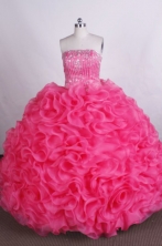 Beautiful Ball gown Strapless Floor-length Quinceanera Dresses with Beading Style FA-Z-007