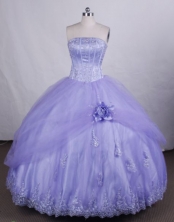 Beautiful Ball gown StraplessFloor-length Quinceanera Dresses Appliques Style FA-Z-0037