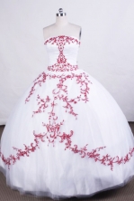 Beautiful Ball gown StraplessFloor-length Quinceanera Dresses Embroidery Style FA-Z-0023