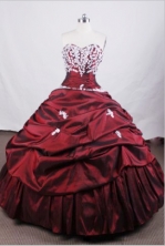 Beautiful Ball gown Sweetheart Floor-length Quinceanera Dresses Appliques Style FA-Z-0056