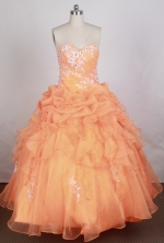 Brand New Ball gown Sweetheart-neck Floor-length Quinceanera Dresses Style FA-W-r55