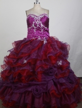 Exclusive Ball Gown Strapless Floor-length Colorful Quinceanera Dress X0426046