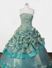 Exclusive Ball gown StraplessFloor-length Quinceanera Dresses Appliques Style FA-Z-0074