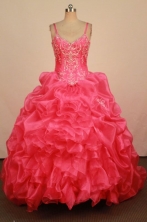 Informal Ball Gown Straps Floor-Lengtrh Quinceanera Dresses Style X042437