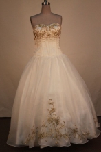 Low price Ball Gown Sweetheart Neck Floor-Length Quinceanera Dresses Style X042430