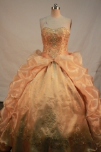 Luxurious Ball gown Sweetheart-neck Floor-length Quinceanera Dresses Style FA-C-107