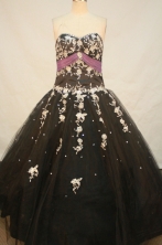 Modest Ball Gown Sweetheart Neck Floor-Length Quinceanera Dresses Style X042467