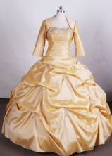 Perfect Ball gown Sweetheart Floor-length Quinceanera Dresses Appliques Style FA-Z-006