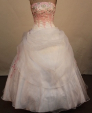 Popular Ball Gown Strapless Floor-Length White Quinceanera Dresses Style L42429