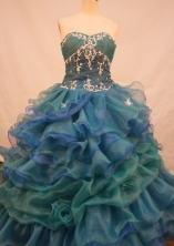 Luxurious Ball Gown Sweetheart Neck Floor-Length Red Beading and Appliques Quinceanera Dresses Style FA-S-286