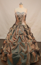 Sweet Ball gown Strapless Floor-Length Quinceanera Dresses Style FA-Y-161