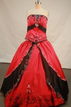 Sweet Ball gown Strapless Floor-Length Quinceanera Dresses Style FA-Y-162