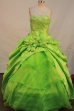 Sweet Ball gown Sweetheart Floor-length Quinceanera Dresses  Beading Style FA-Y-0068