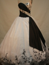 Sweet Ball gown Sweetheart-neck Floor-length Quinceanera Dresses Style FA-C-091