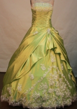 Sweet new Ball gown Strapless Floor-length Quinceanera Dresses Style FA-C-095