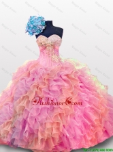 2015 Perfect Sweetheart Quinceanera Prom Dresses with Sequins and Ruffles SWQD012-5FOR