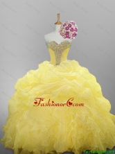 2015 Pretty Sweetheart Beaded Quinceanera Prom Dresses with Ruffled Layers SWQD014-4FOR