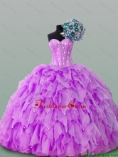 2016 Summer Beautiful Sweetheart Beaded Quinceanera Gowns in Organza SWQD015-5FOR