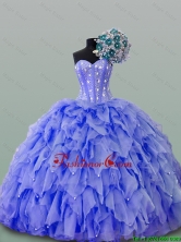 2016 Summer Perfect Quinceanera Dresses with Beading and Ruffles SWQD015-3FOR