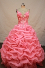 Luxurious Ball gown Straps Floor-length Quinceanera Dresses Appliques Style FA-Y-0087