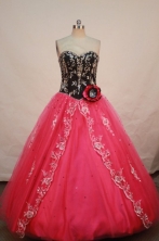 Pretty A-line Sweetheart Floor-length Appliques Quinceanera Dresses FA-Z-00130