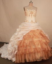 Exquisite Ball Gown Sweetheart Neck Floor-Length Quinceanera Dresses Style X0424107